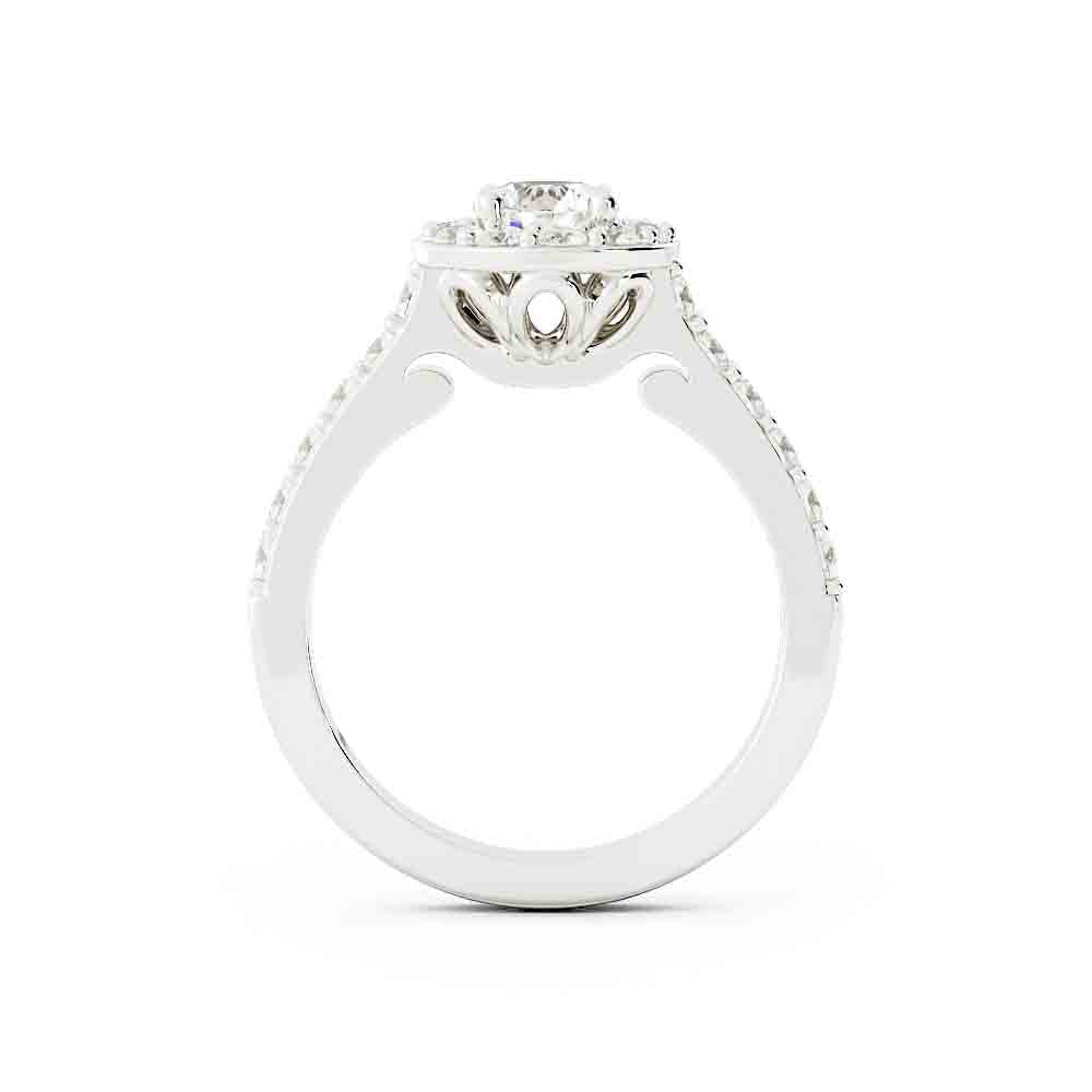 Halo Rd Diamond Ring