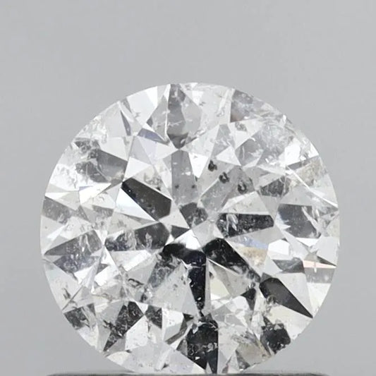 0.70ct Round Natural Diamond (Colour E, Clarity I1, Cut EX, IGI Certified)