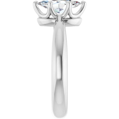 14K White Gold 3/4 CTW Marquise-Cut Diamond Solitaire Engagement Ring