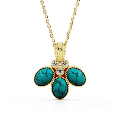 0809 Turq pendant