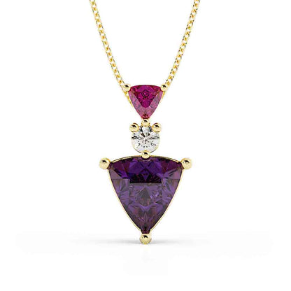 0827 Color stone pendant