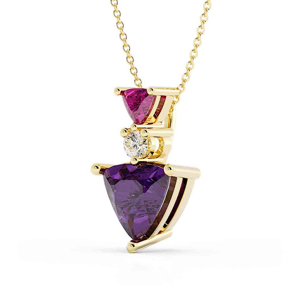 0827 Color stone pendant
