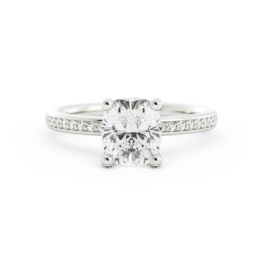 Rd Diamond Ring With Bead Set Diamonds