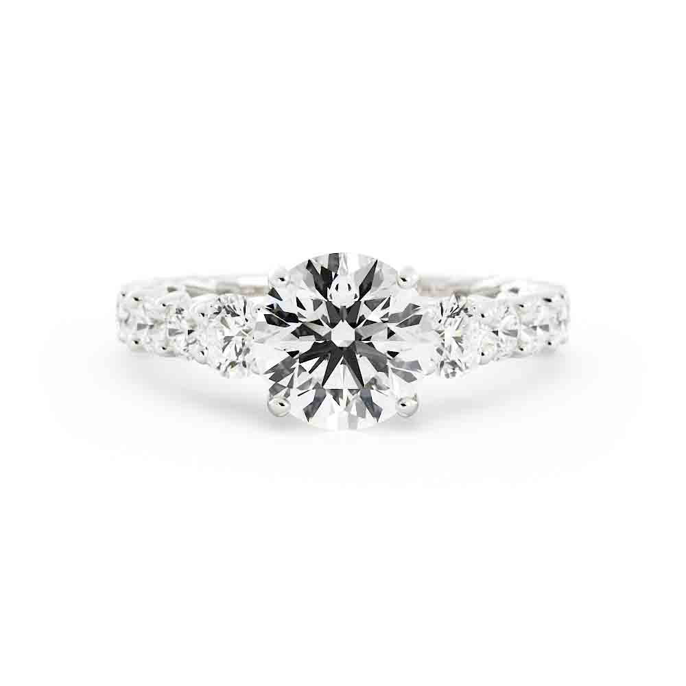 Customer Diamond For The Three Center Stone