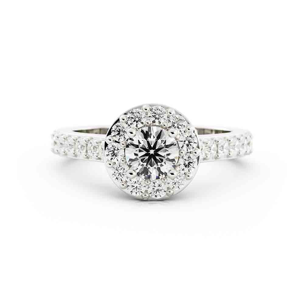 Halo Rd Diamond Ring