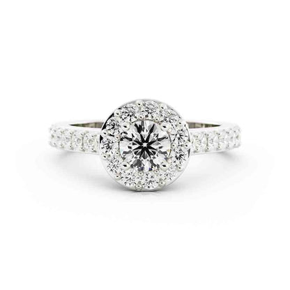 Halo Rd Diamond Ring