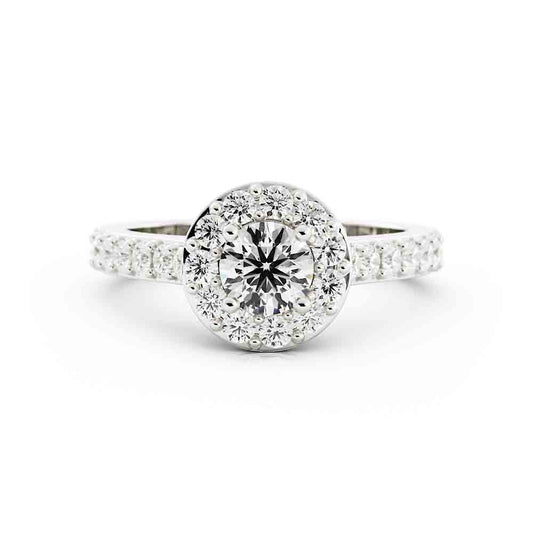 Halo Rd Diamond Ring