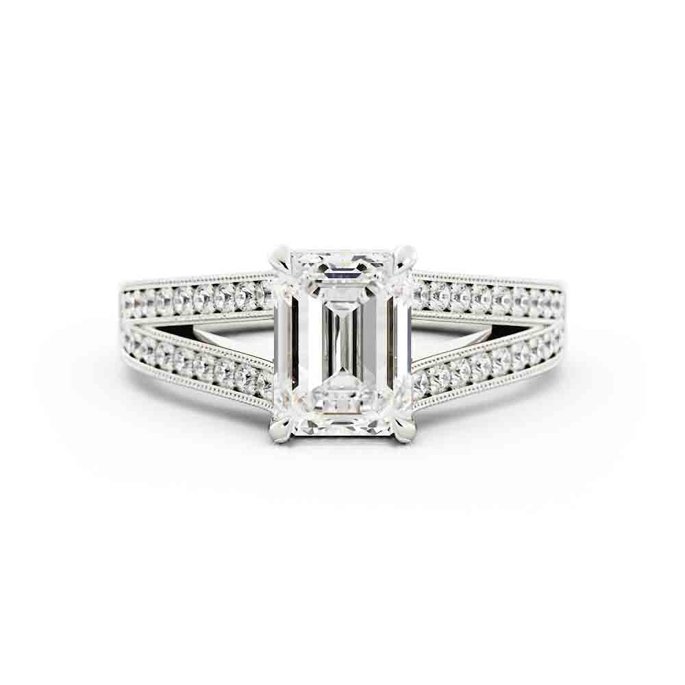 Split Shank Diamond Ring