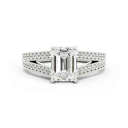 Split Shank Diamond Ring