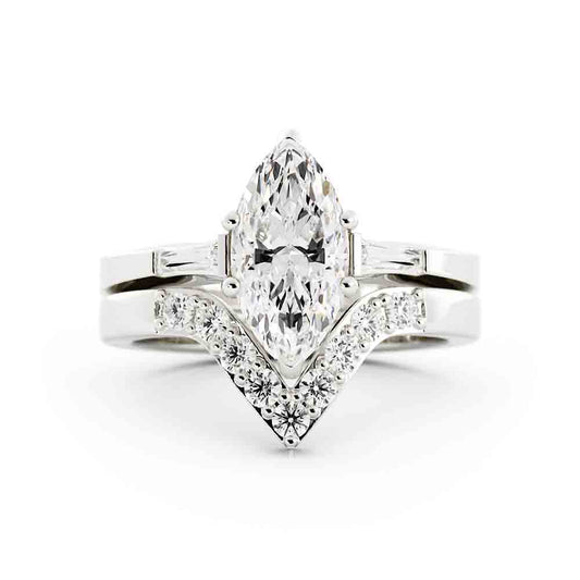 Marquise Diamond with Bag and Rd Diamond Set