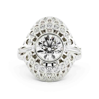 Vintage Designed Ring with Bag Sides