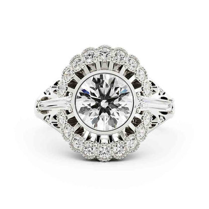 Vintage Designed Ring with Bag Sides