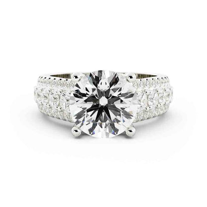 Round Diamond Pave Ring