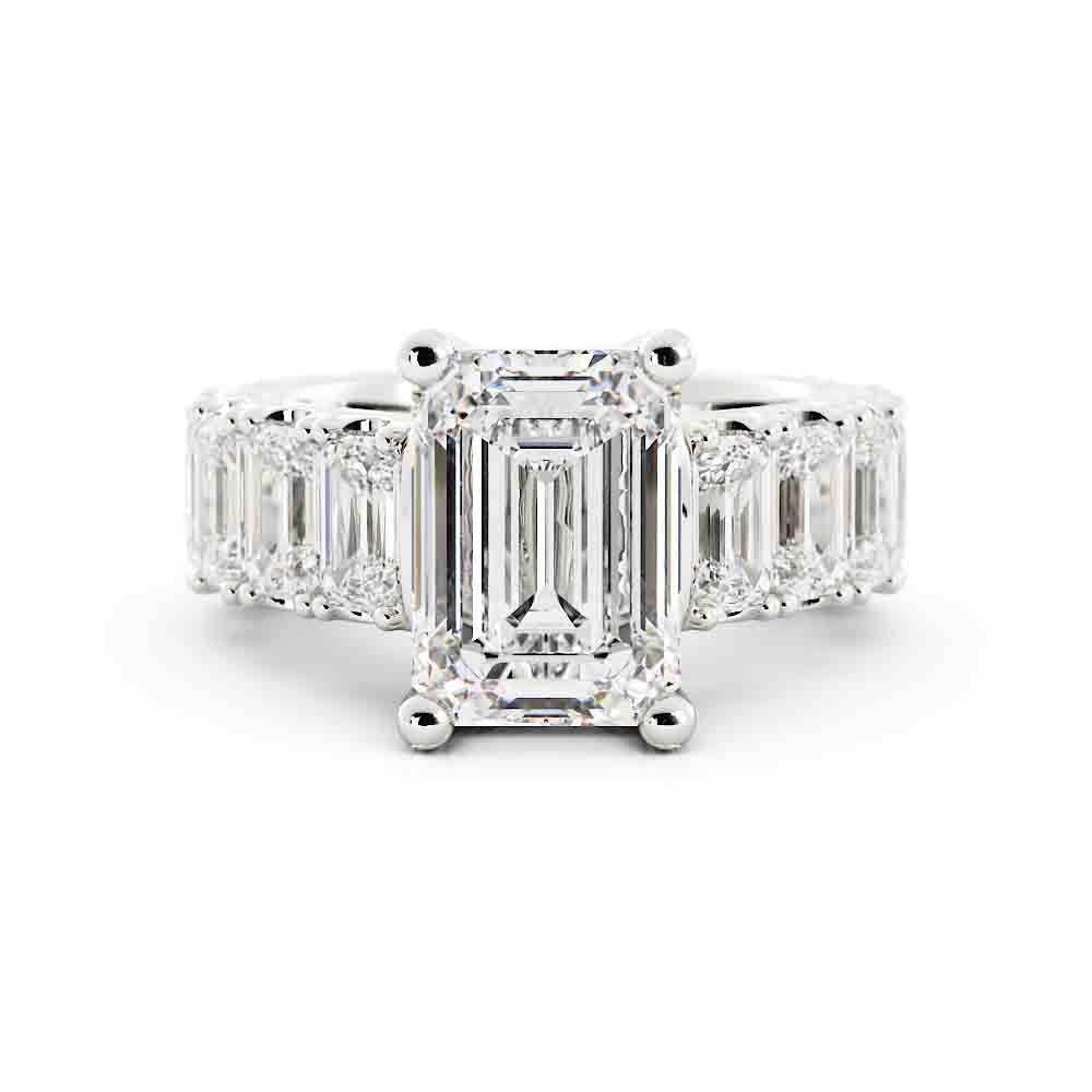 Emerald Cut Diamond Ring