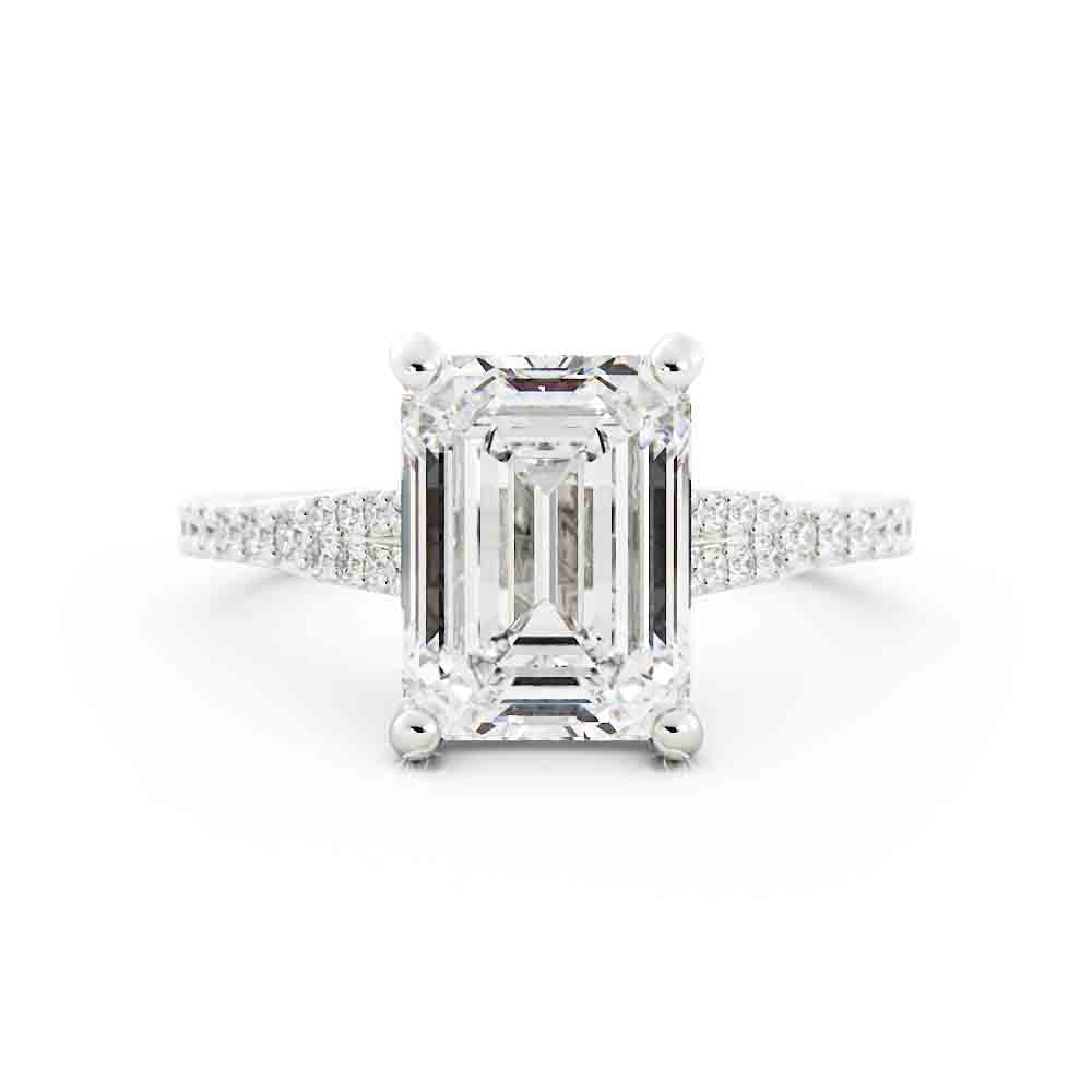 Emerald Cut Diamond Ring