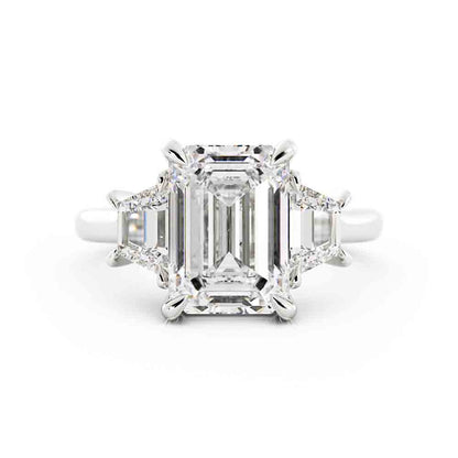 3 Stone Emerald Cut