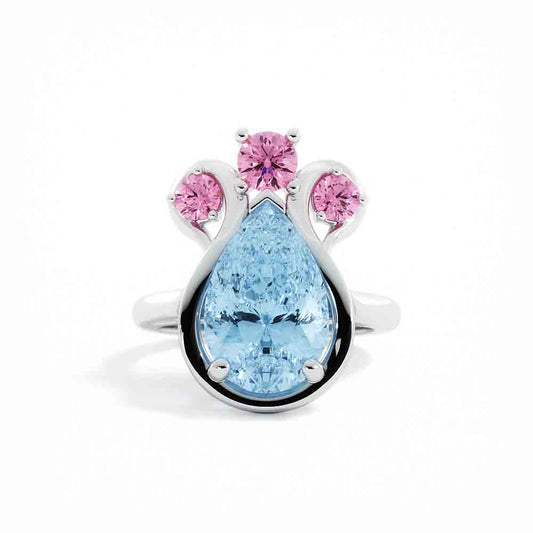 Right Hand Colored Stone Ring