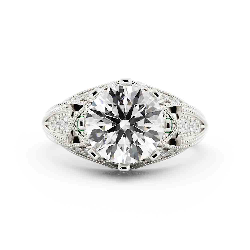 Vintage Round Diamond Ring