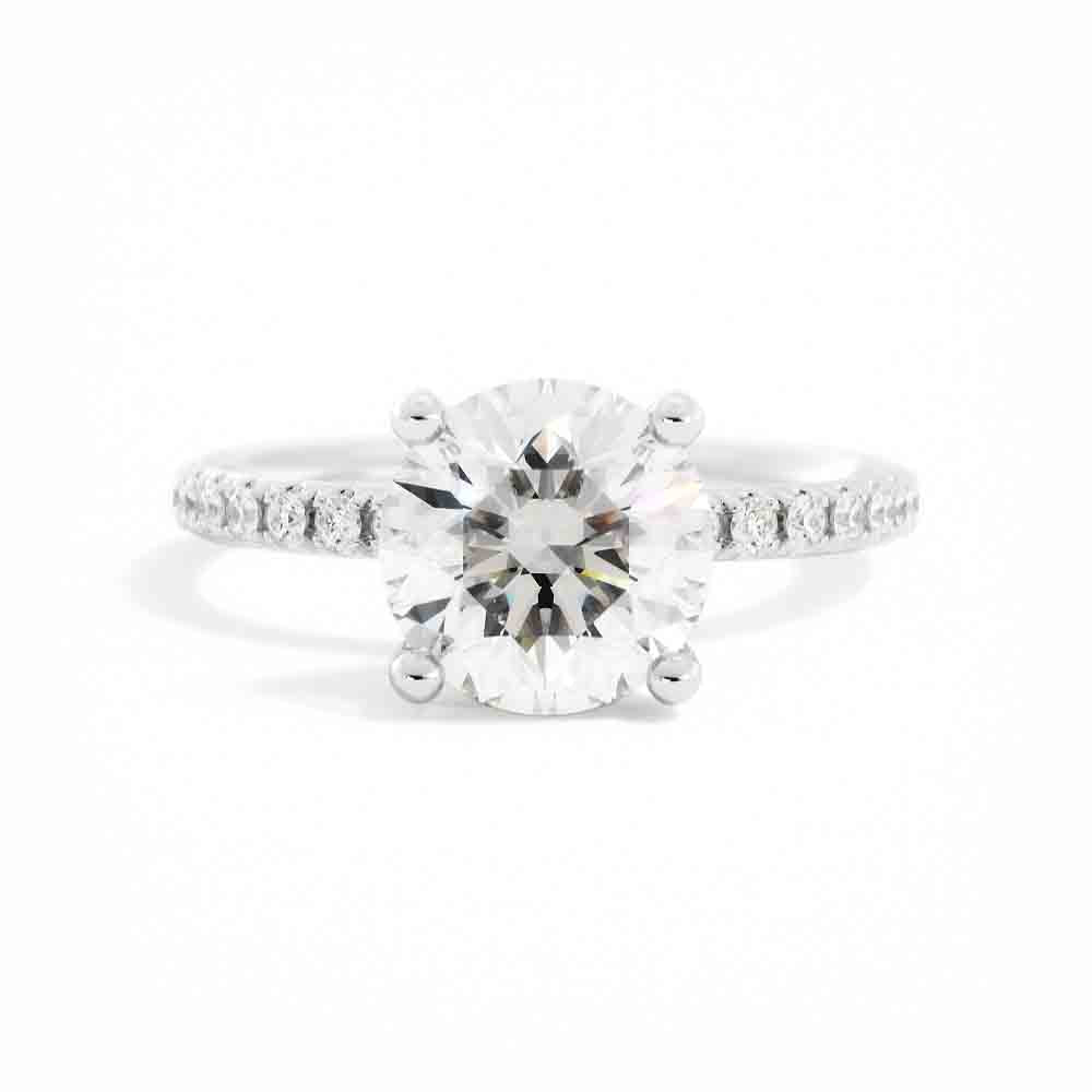 Delicate Diamond Solitaire Ring