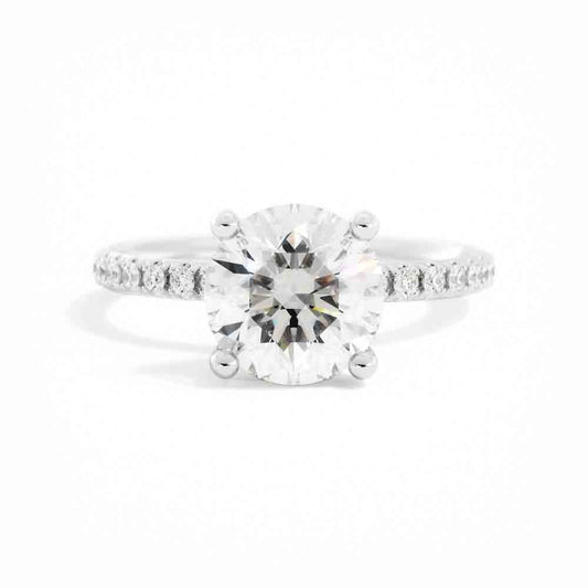 Delicate Diamond Solitaire Ring