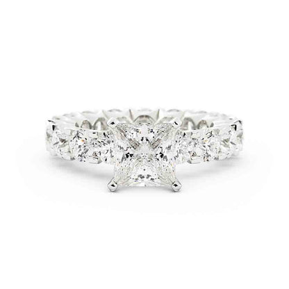 Eternity Diamond Ring With Princess Center