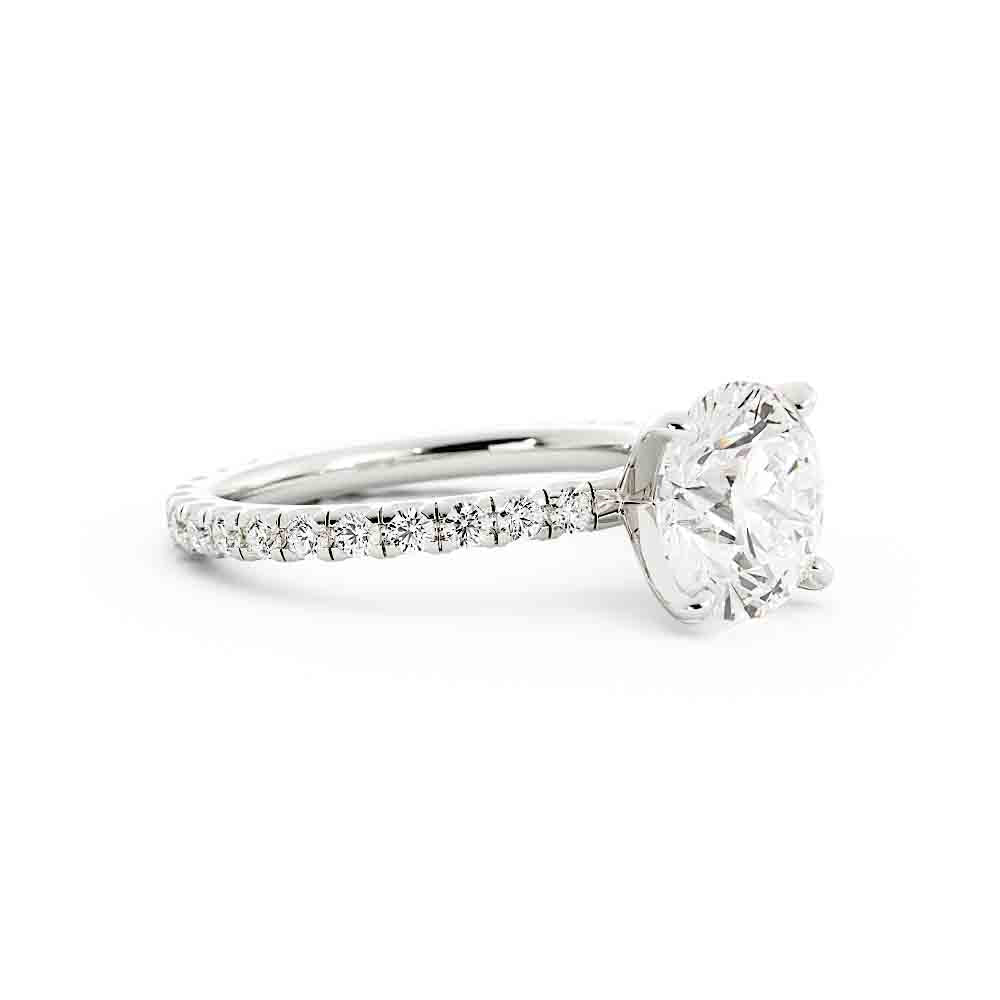 Classic Rd Diamond Engagement Ring