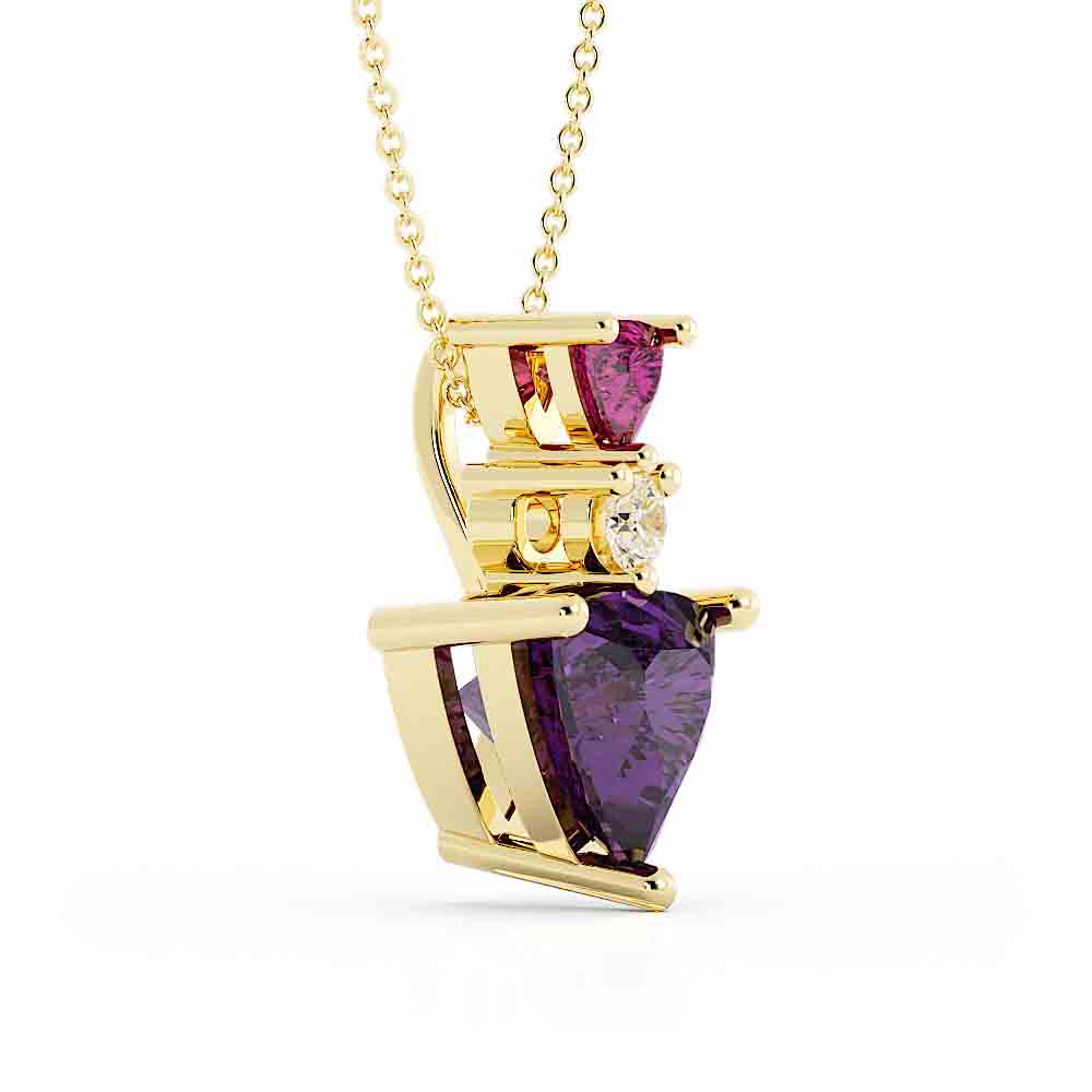 0827 Color stone pendant