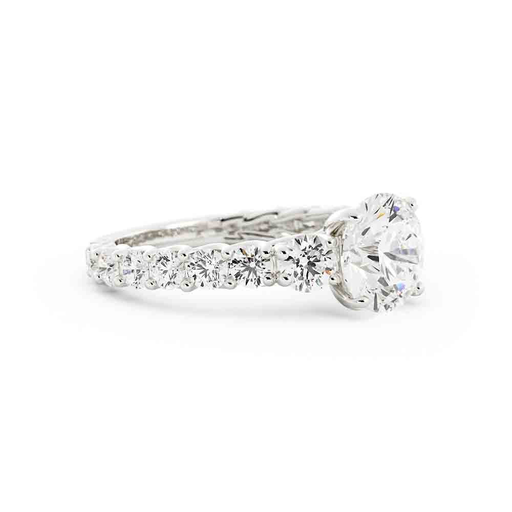 Customer Diamond For The Three Center Stone