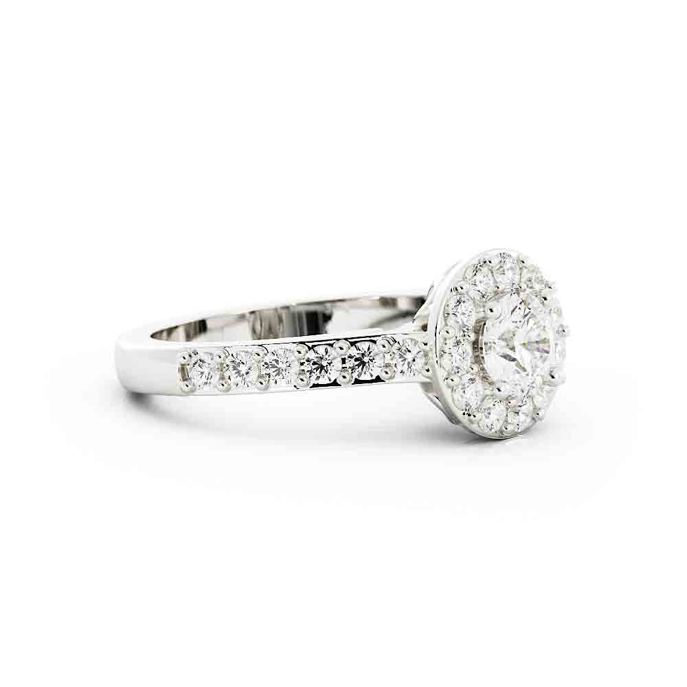 Halo Rd Diamond Ring