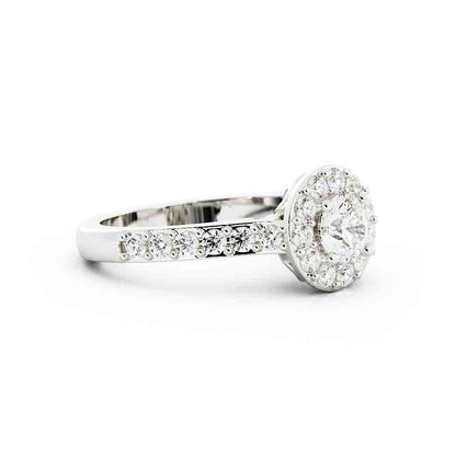 Halo Rd Diamond Ring
