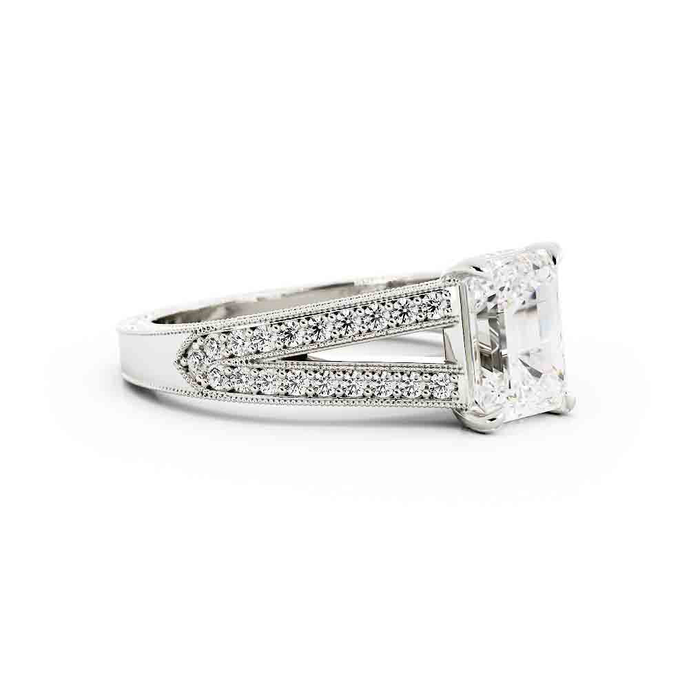 Split Shank Diamond Ring