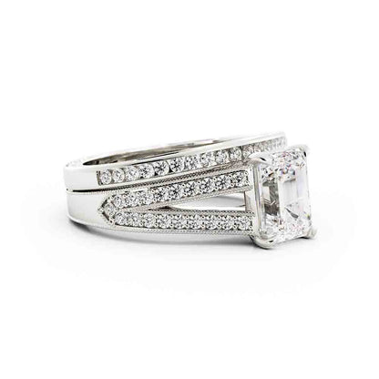 Split Shank Diamond Ring Set