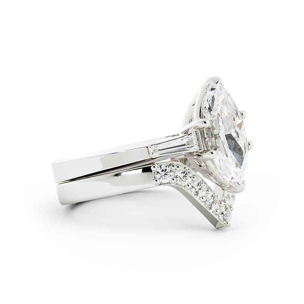 Marquise Diamond with Bag and Rd Diamond Set