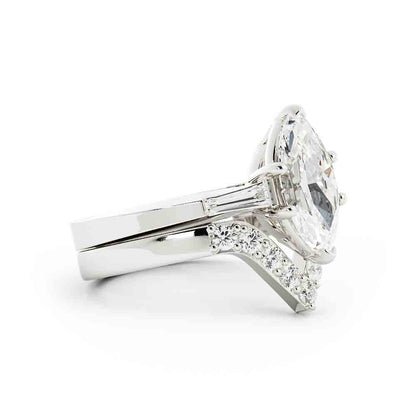 Marquise Diamond with Bag and Rd Diamond Set