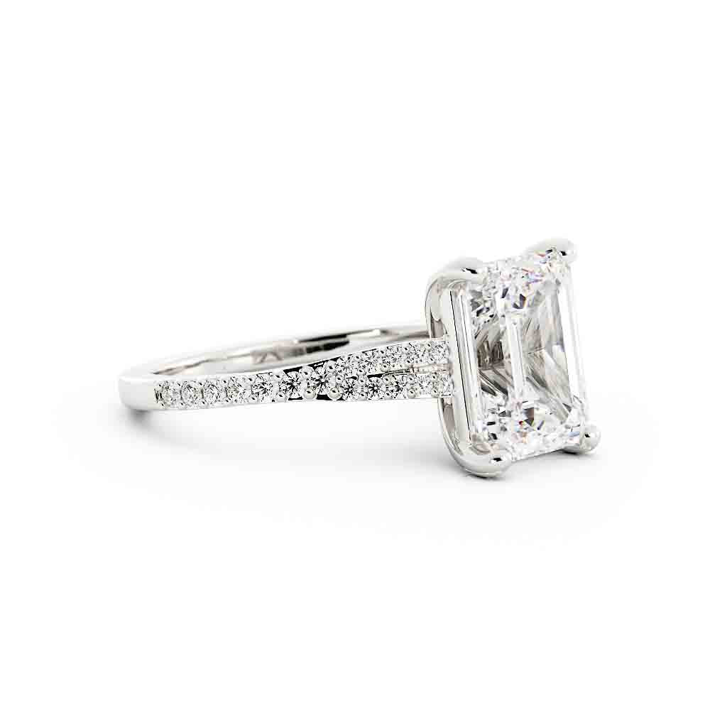 Emerald Cut Diamond Ring