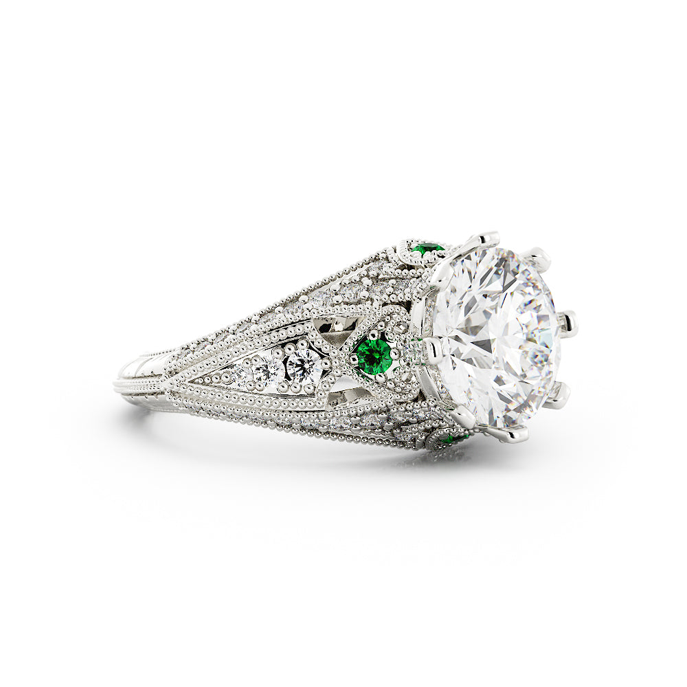 Vintage Round Diamond Ring