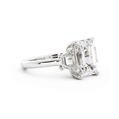 3 Stone Emerald Cut