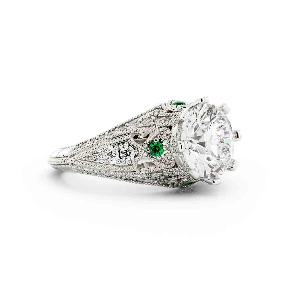 Vintage Round Diamond Ring