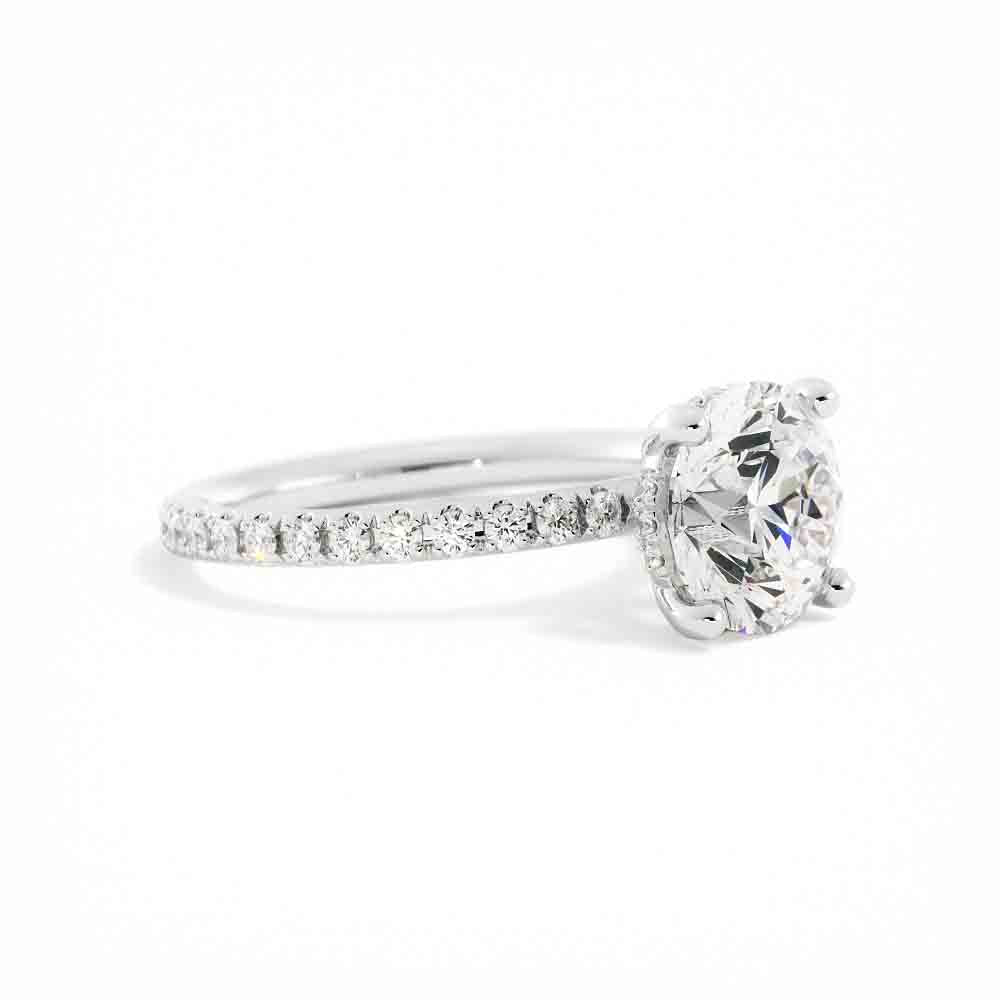 Delicate Diamond Solitaire Ring