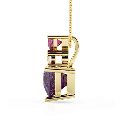 0827 Color stone pendant