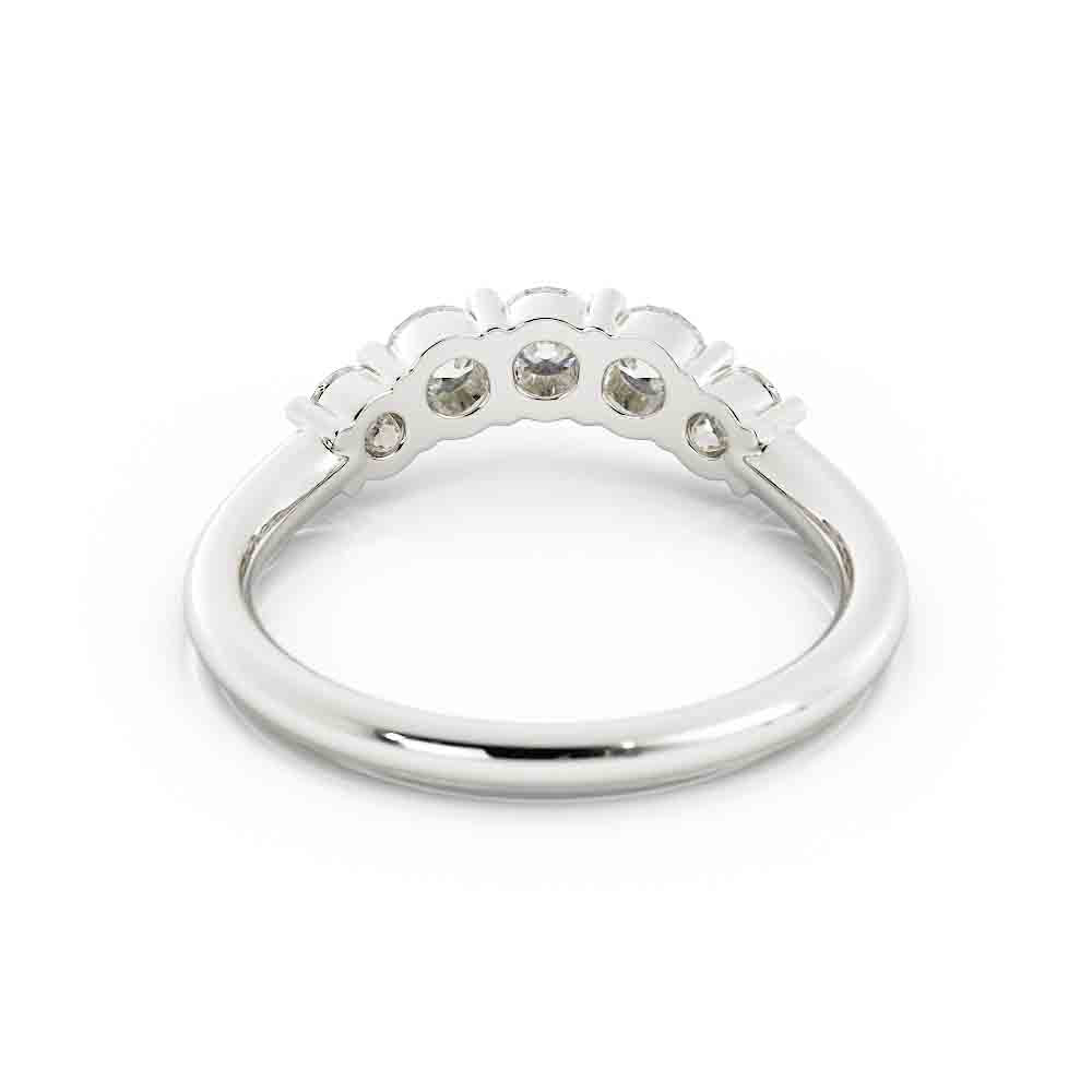 Elegant Curved Band To Fit That Large Engagement Stone Ring
