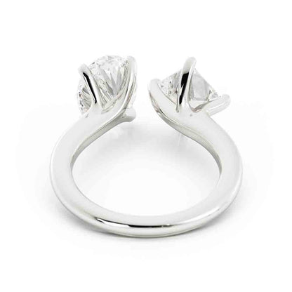 Princess And Oval Diamond Tension Ring