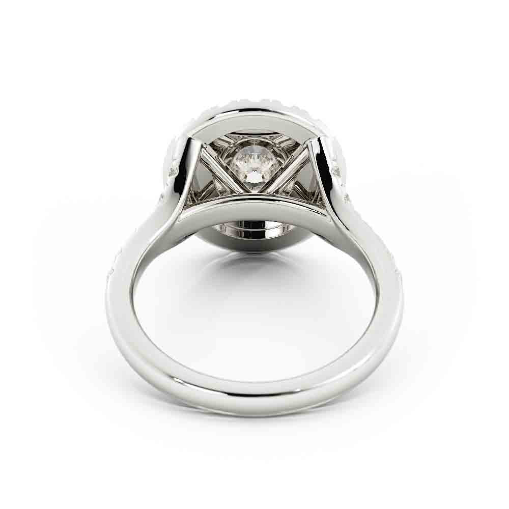Pink Diamond Accent Engagement Ring