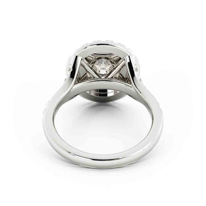 Pink Diamond Accent Engagement Ring