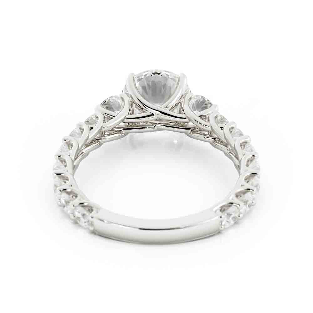Customer Diamond For The Three Center Stone
