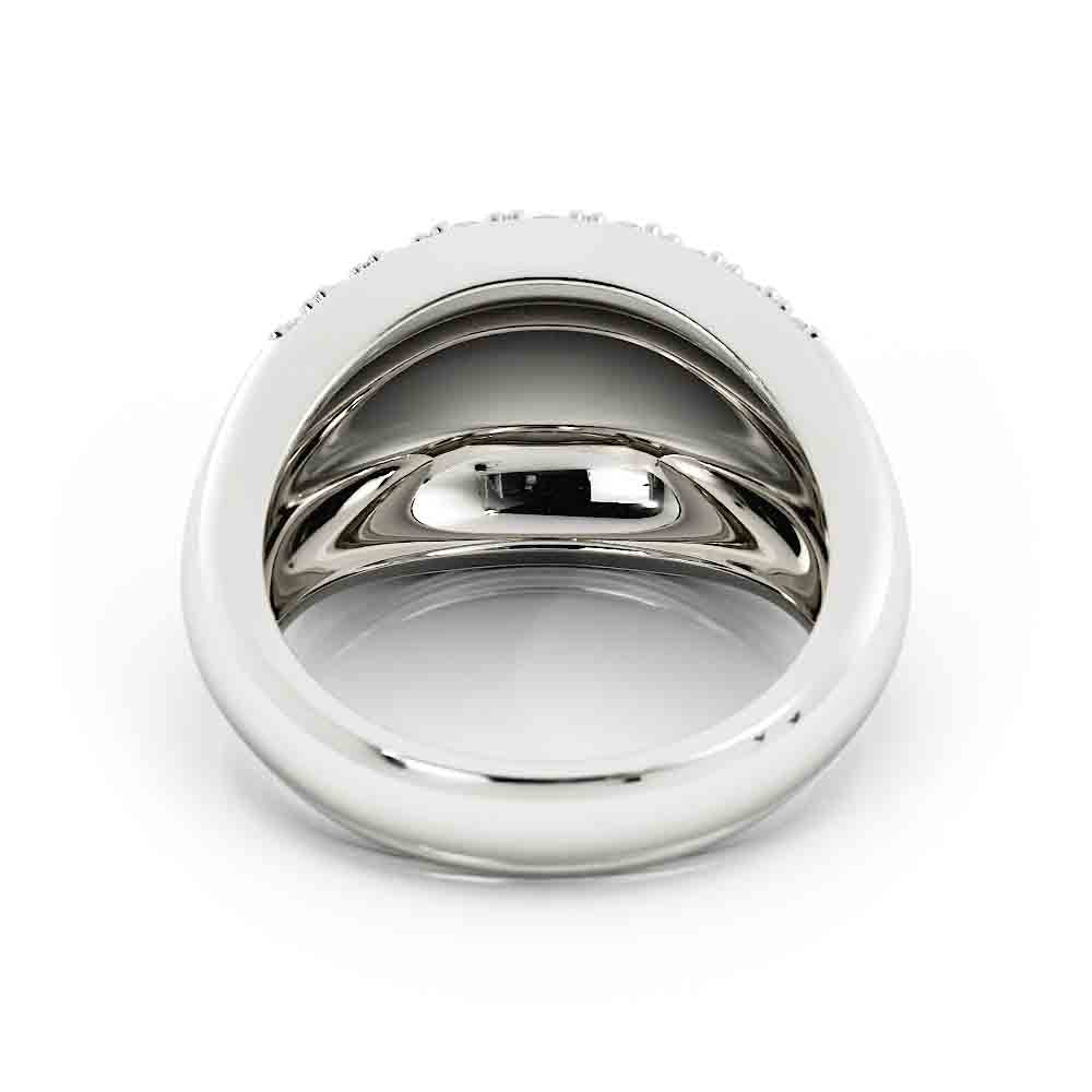 5 Row Graduated Diamond Wide Band