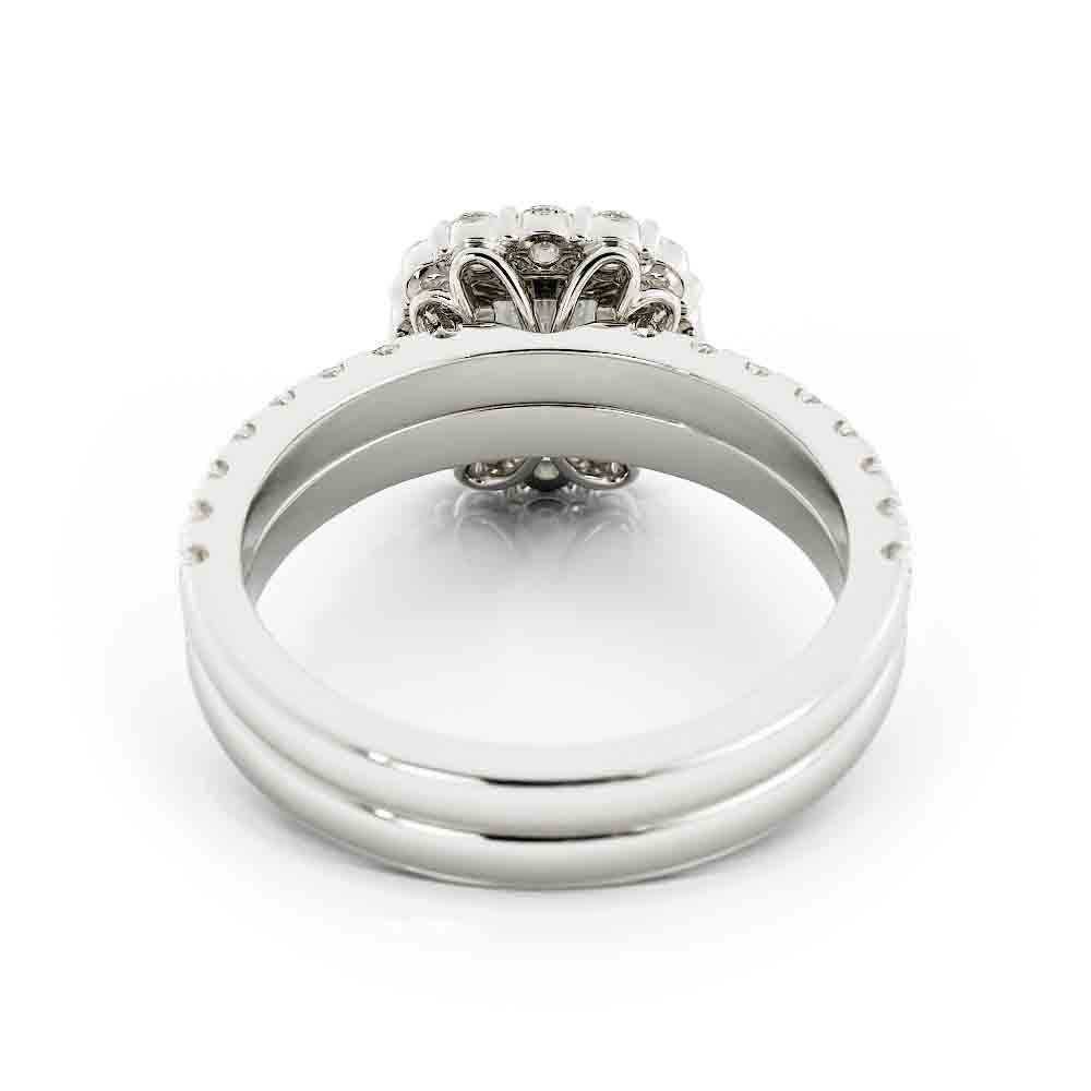 Halo Diamond Ring Set
