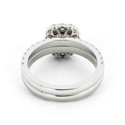 Halo Diamond Ring Set