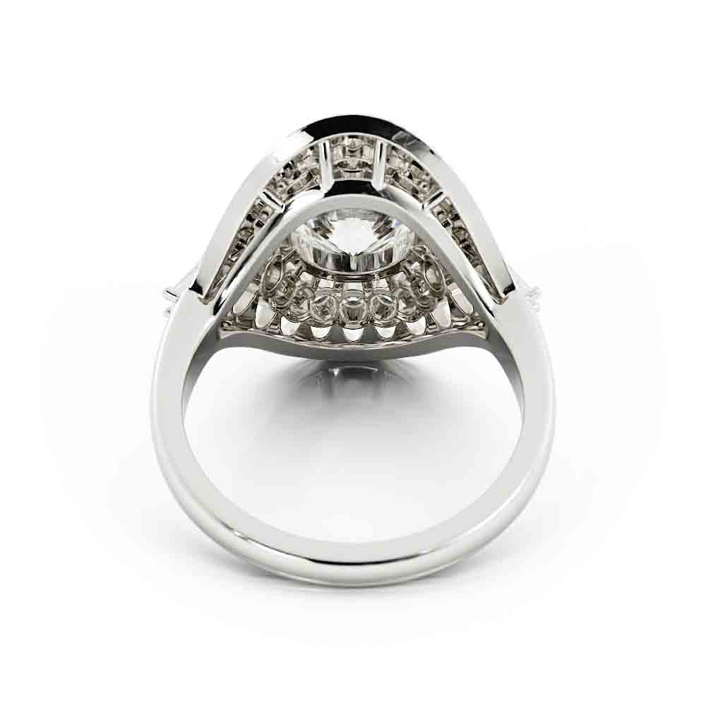 Vintage Designed Ring with Bag Sides