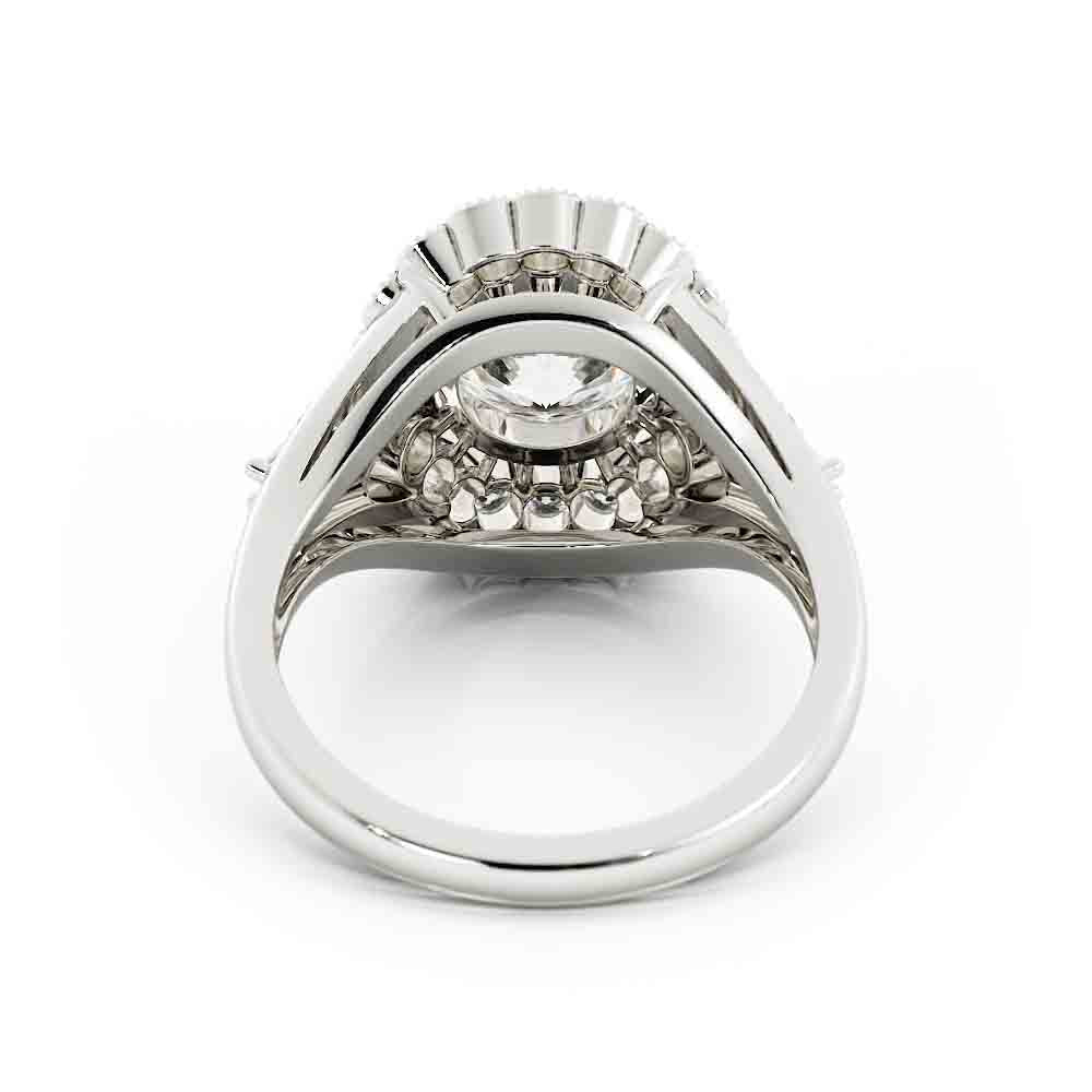 Vintage Designed Ring with Bag Sides